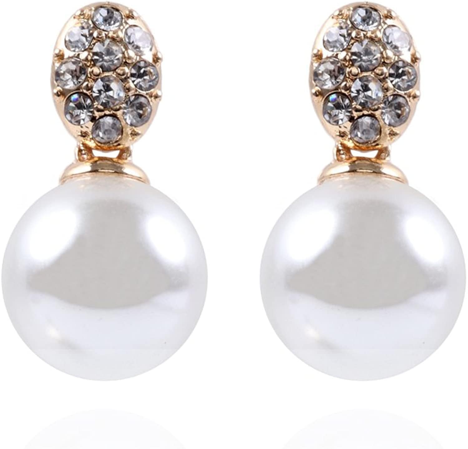 Anne Klein Small Twisted Stud Earrings Apparel & Accessories > Jewelry > Earrings KYLIE MAX Gold Pearl Post Drop Earring 