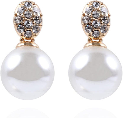 Anne Klein Small Twisted Stud Earrings Apparel & Accessories > Jewelry > Earrings KYLIE MAX Gold Pearl Post Drop Earring 