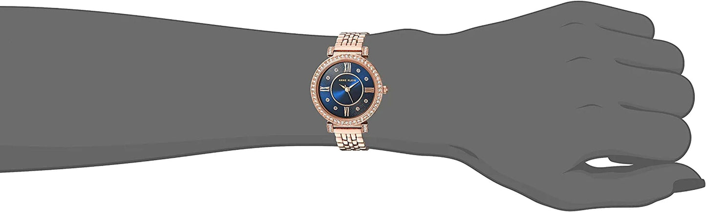 Anne Klein Women'S Premium Crystal Accented Bracelet Watch, AK/2928
