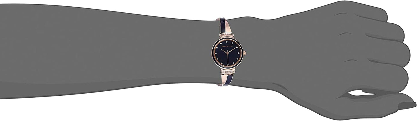 Anne Klein Women'S Premium Crystal Accented Watch and Bangle Set