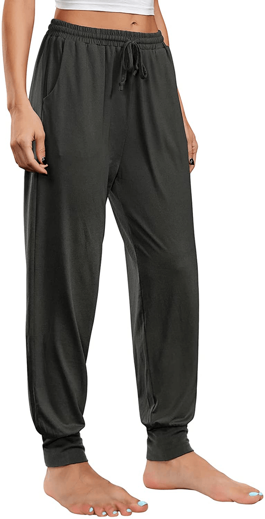 Annenmy Womens Yoga Sweatpants for Women High Waist Workout Joggers Pants Casual Drawstring Comfy Lounge Pants with Pockets Apparel & Accessories > Clothing > Activewear Kylie Max   