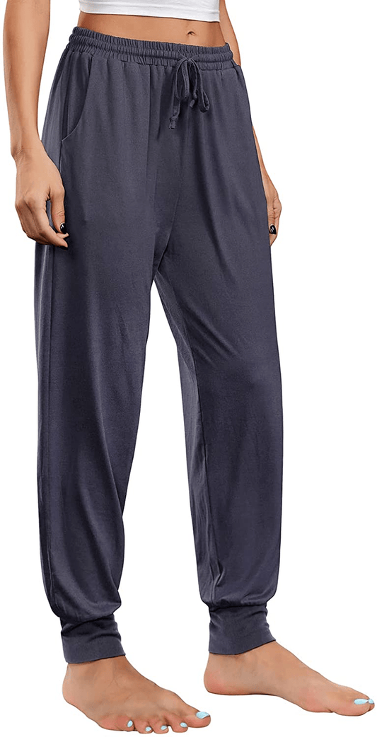 Annenmy Womens Yoga Sweatpants for Women High Waist Workout Joggers Pants Casual Drawstring Comfy Lounge Pants with Pockets Apparel & Accessories > Clothing > Activewear Kylie Max   