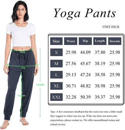 Annenmy Womens Yoga Sweatpants for Women High Waist Workout Joggers Pants Casual Drawstring Comfy Lounge Pants with Pockets Apparel & Accessories > Clothing > Activewear Kylie Max   
