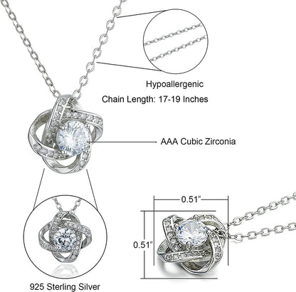 Anotherkiss Generations Necklace for Great Grandmother Gifts, Sterling Silver Grandma Mom Daughter Granddaughter Mothers Day Jewelry Birthday Gift Ideas
