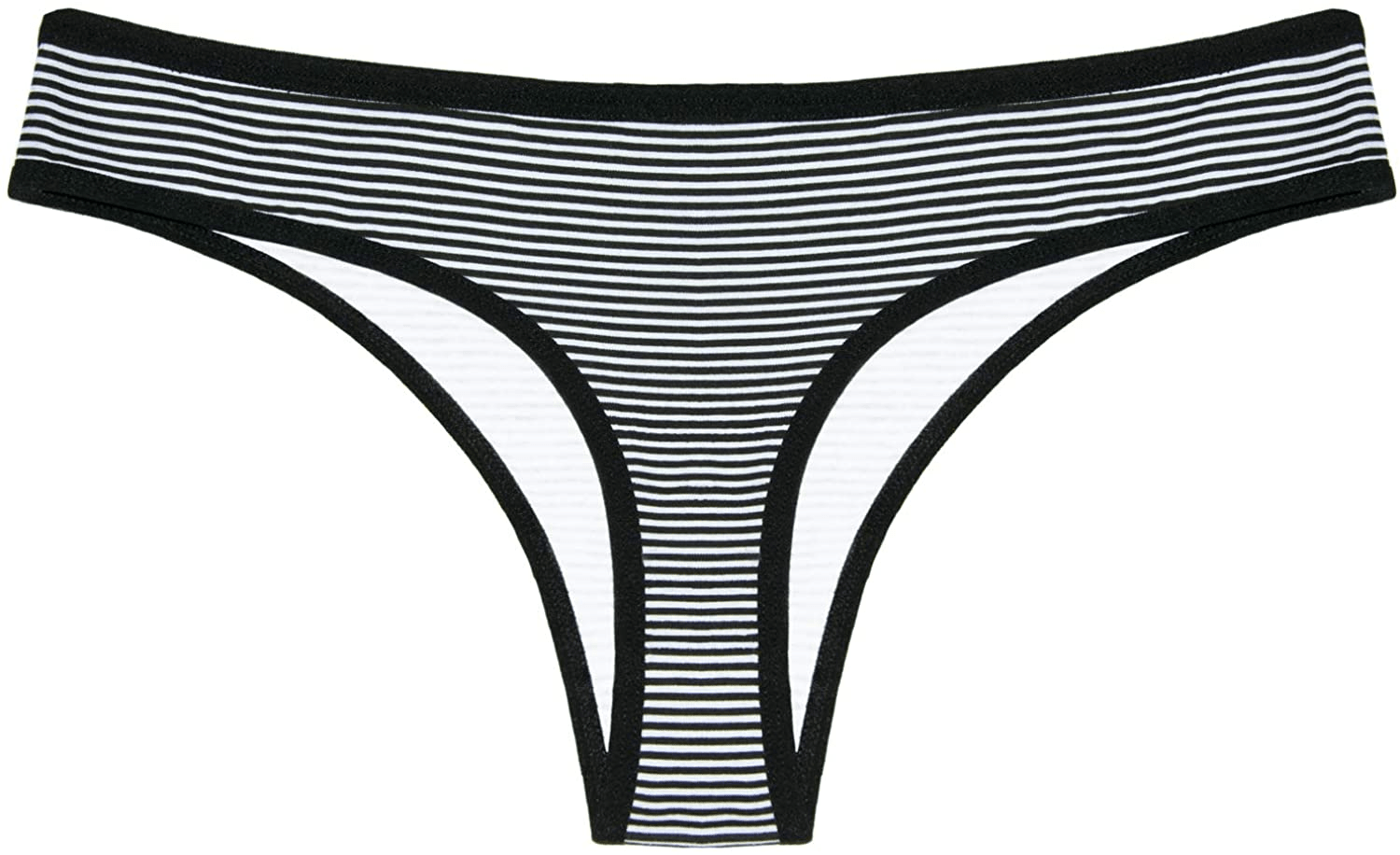 ANZERMIX Women'S Breathable Cotton Thong Panties Pack of 6 Apparel & Accessories > Clothing > Underwear & Socks > Underwear ANZERMIX   
