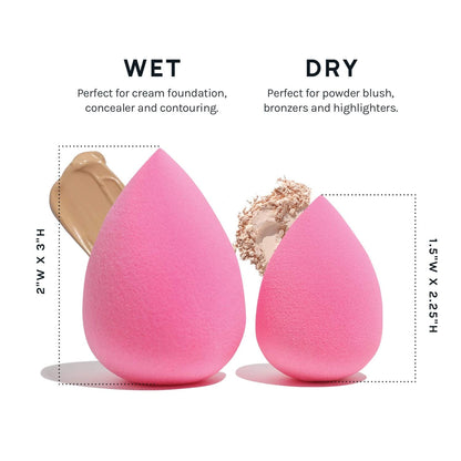 AOA Studio Collection Makeup Sponge Set Makeup Blender Latex Free and High-Definition Set of 6 Makeup Blender for Powder Cream and Liquid, Super Soft Wonder Blender Beauty Cosmetic Health & Beauty > Personal Care > Cosmetics > Cosmetic Tools > Makeup Tools AOA STUDIO   