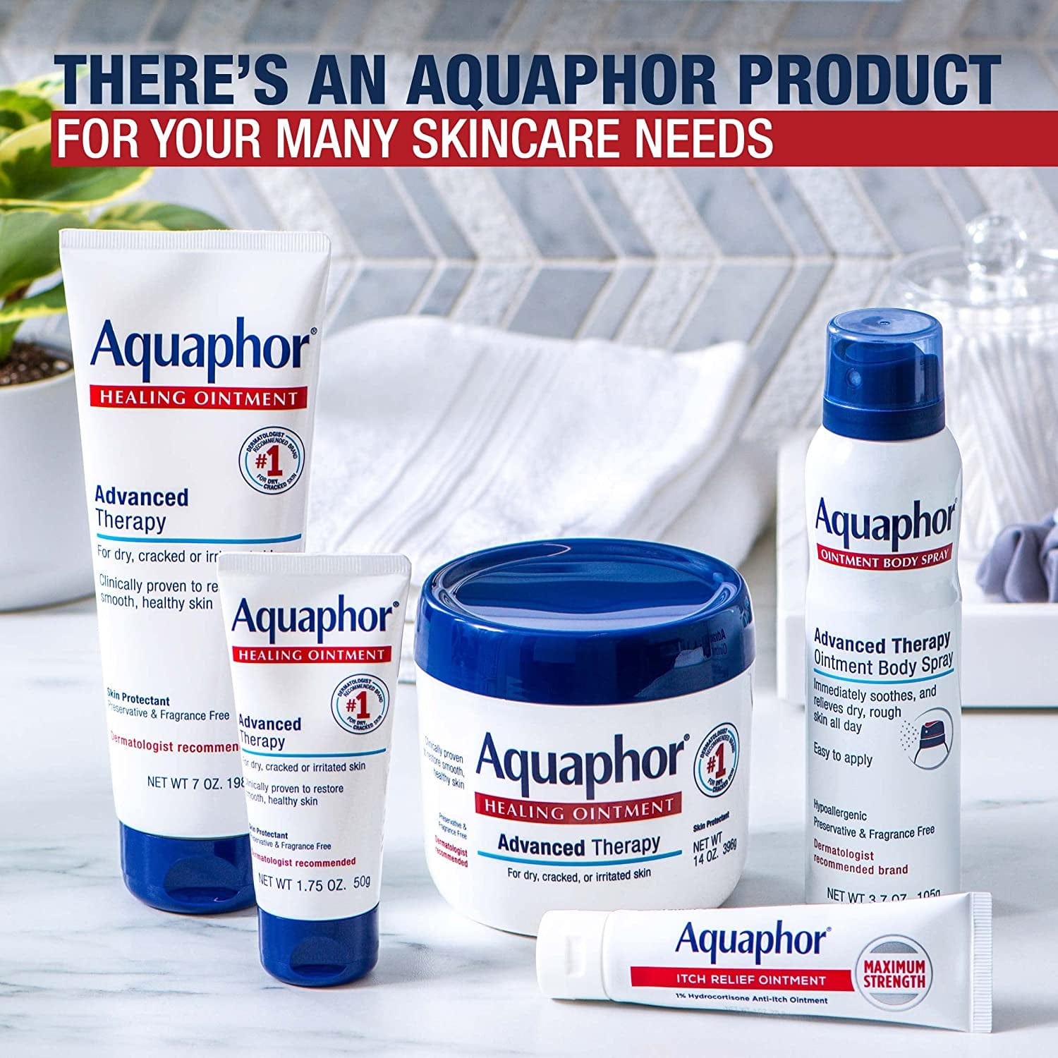 Aquaphor Healing Ointment, Advanced Therapy Skin Protectant, Dry Skin Body Moisturizer, Multi-Purpose Healing Ointment, for Dry, Cracked Skin & Minor Cuts & Burns, 14 Oz Jar Health & Beauty > Personal Care > Foot Care Aquaphor   