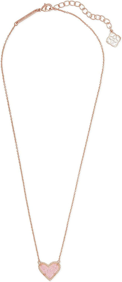 Ari Heart Adjustable Length Pendant Necklace for Women, Fashion Jewelry