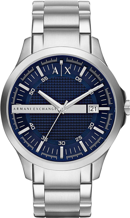 Armani Exchange AX Men'S Stainless Steel Quartz Dress Watch Blue/Silver
