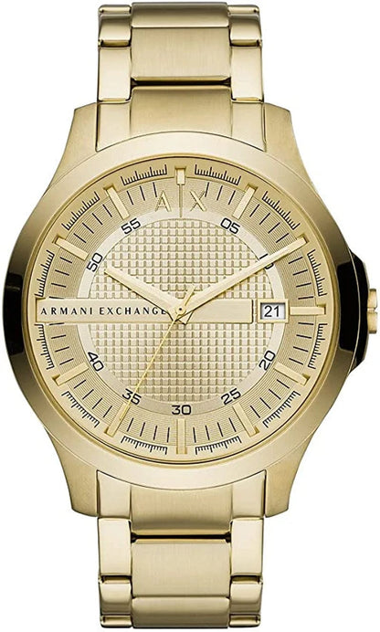Armani Exchange AX Men'S Stainless Steel Quartz Dress Watch Gold