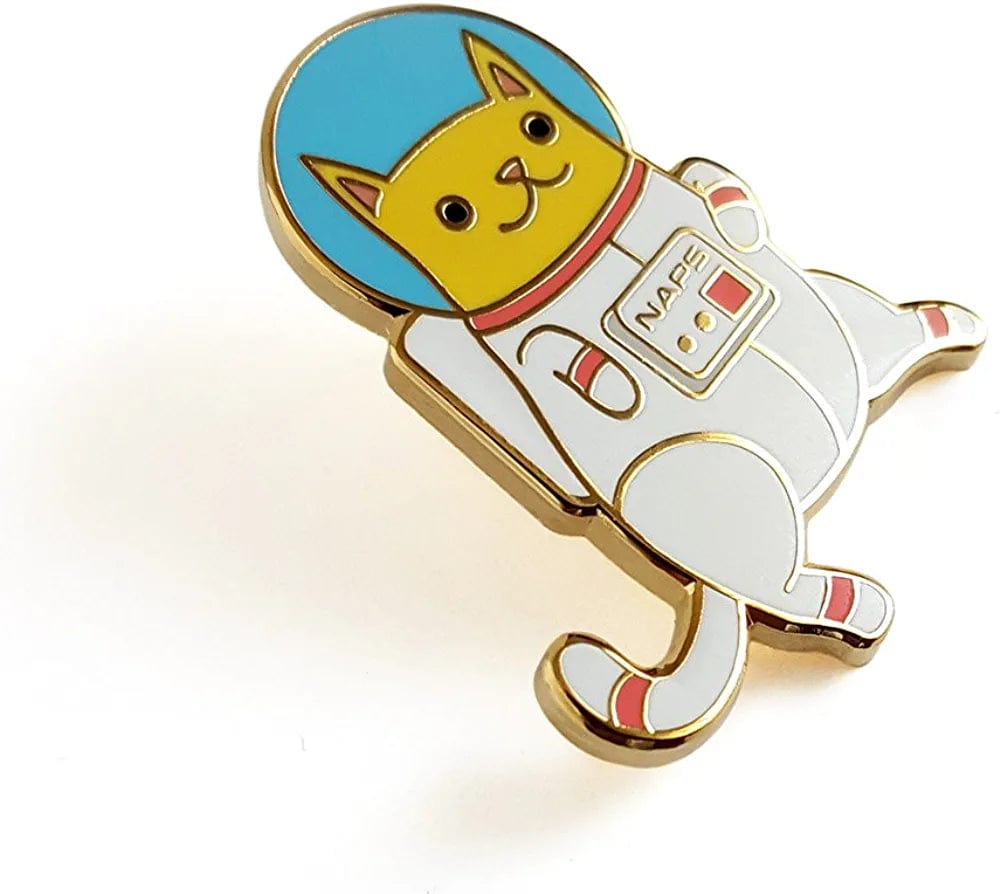 Astro Cat Enamel Lapel Pin