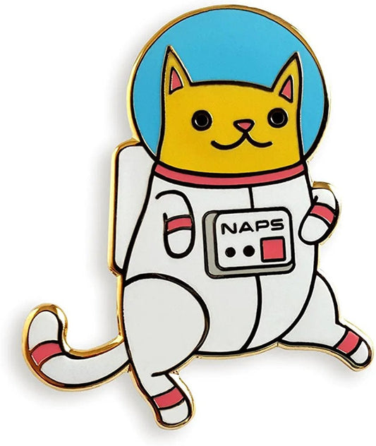 Astro Cat Enamel Lapel Pin