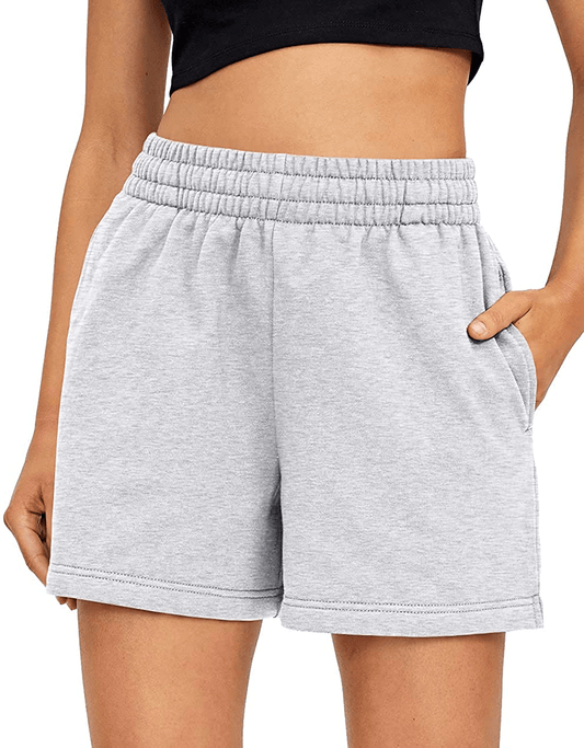 AUTOMET Womens Sweat Shorts Summer Casual High Waisted Athletic Shorts Comfy Lounge Running Shorts Gym Shorts with Pockets Apparel & Accessories > Clothing > Shorts Kylie Max   