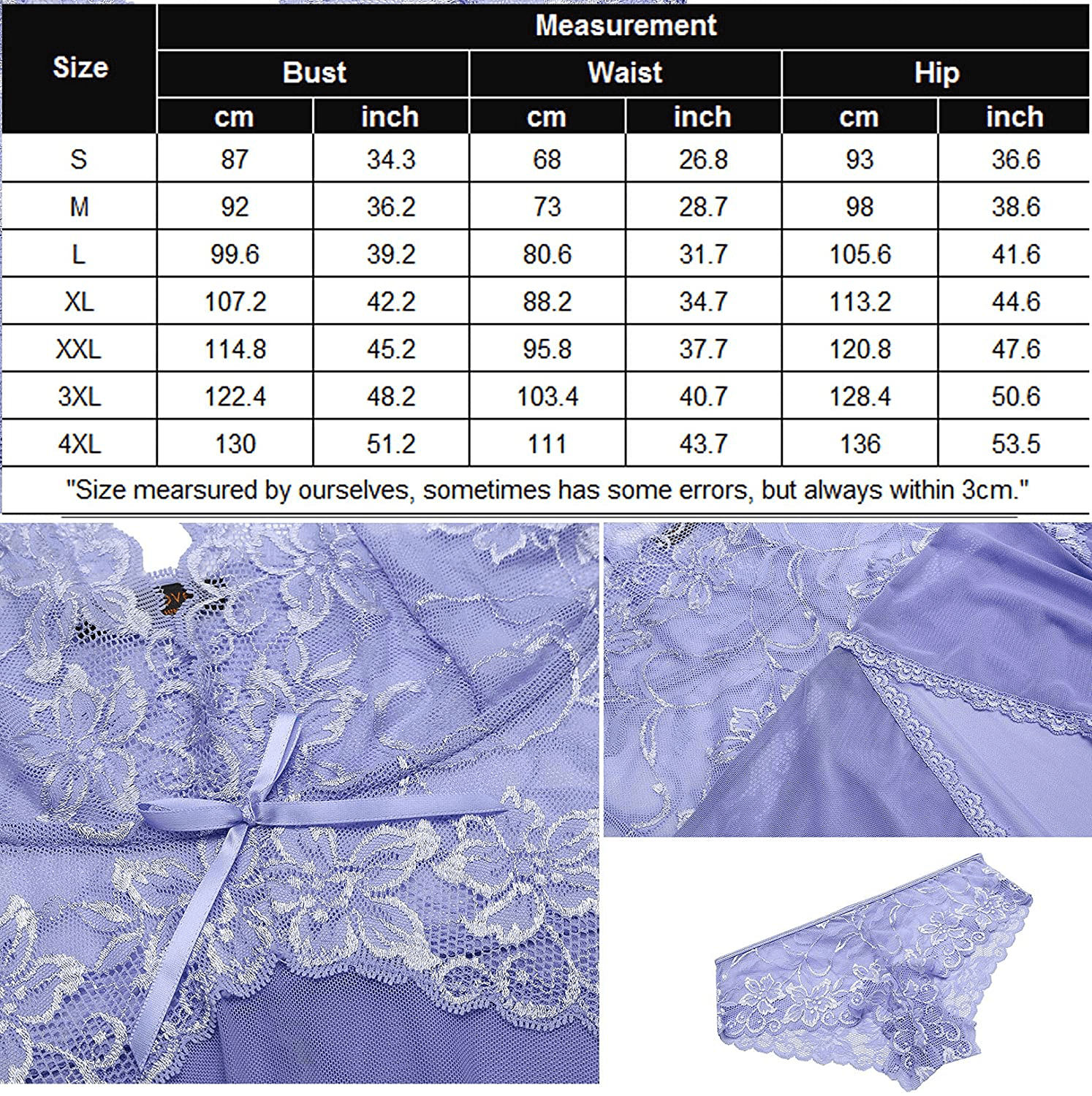 Avidlove Lingerie for Women Lace Babydoll Halter Chemise V Neck Nightgown Sexy Sleepwear Nightdress Apparel & Accessories > Clothing > Dresses Kylie Max   