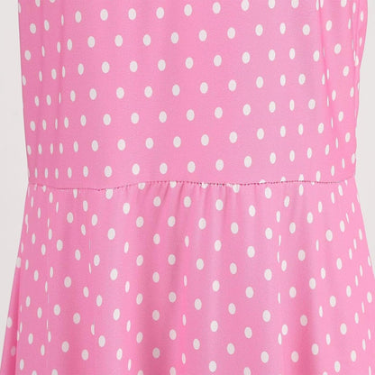 AWIBMK Women Vintage 1950S 50S Plaid Polka Dot Swing Dresses Spaghetti Straps Rockabilly Tea Dress