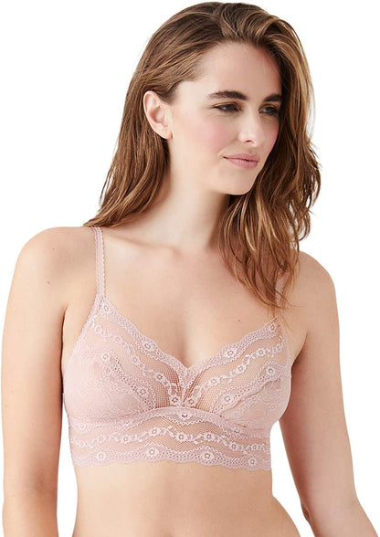 B.Tempt'D by Wacoal Women'S Lace Kiss Bralette Rose Smoke / Small