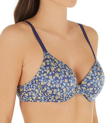 B.Tempt'D Women'S Future Foundation Contour Bra Deep Cobalt Floral Print / 36A