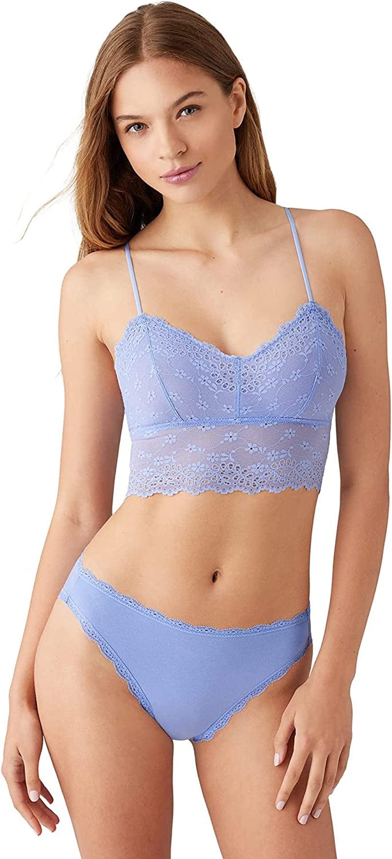 B.Tempt'D Women'S Inspired Eyelet Bralette Pale Iris / Medium