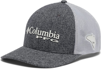 Columbia Women'S PFG Logo Mesh Ball Cap-High Crown Apparel & Accessories > Clothing Accessories > Hats Columbia Grill Heather/Cool Grey Small-Medium 