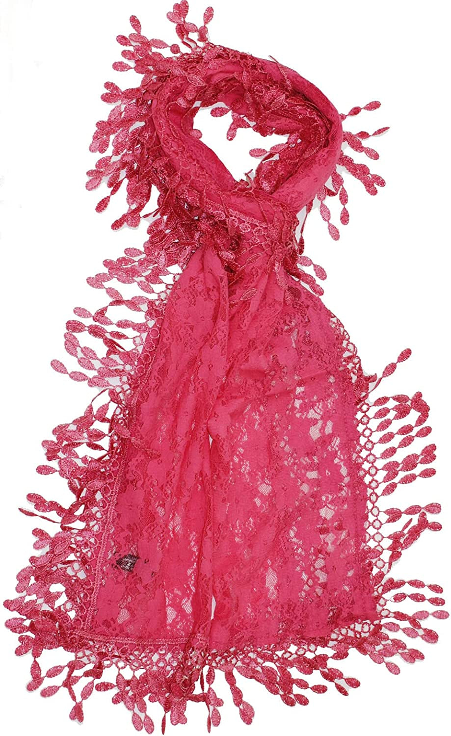 Cirrus Lightweight Soft Leaf Lace Fringes Scarf Shawl for Women Apparel & Accessories > Clothing Accessories > Scarves & Shawls Cirrus   