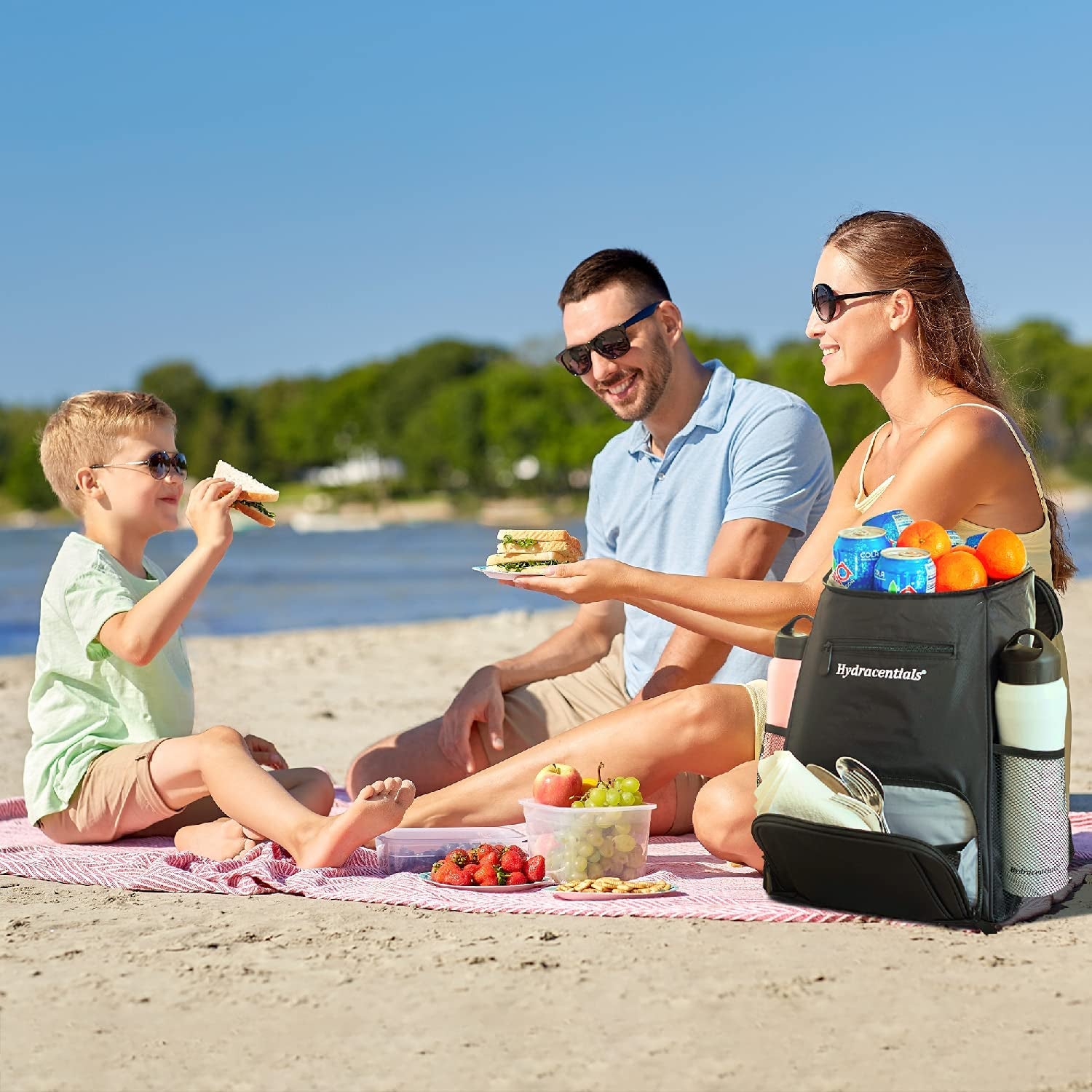 Insulated Cooler Backpack for Men, Women & Kids - Leakproof - Lightweight Lunch Backpack Cooler for Picnics, Hiking, Camping by Hydracentials Apparel & Accessories > Jewelry > Bracelets Hydracentials   
