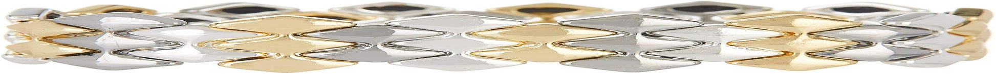 NINE WEST Boxed Geometric Stretch Bracelet, Silver/Gold/Hematite Tri-Tone Apparel & Accessories > Jewelry > Bracelets Nine West   