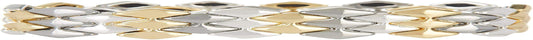 NINE WEST Boxed Geometric Stretch Bracelet, Silver/Gold/Hematite Tri-Tone Apparel & Accessories > Jewelry > Bracelets Nine West   