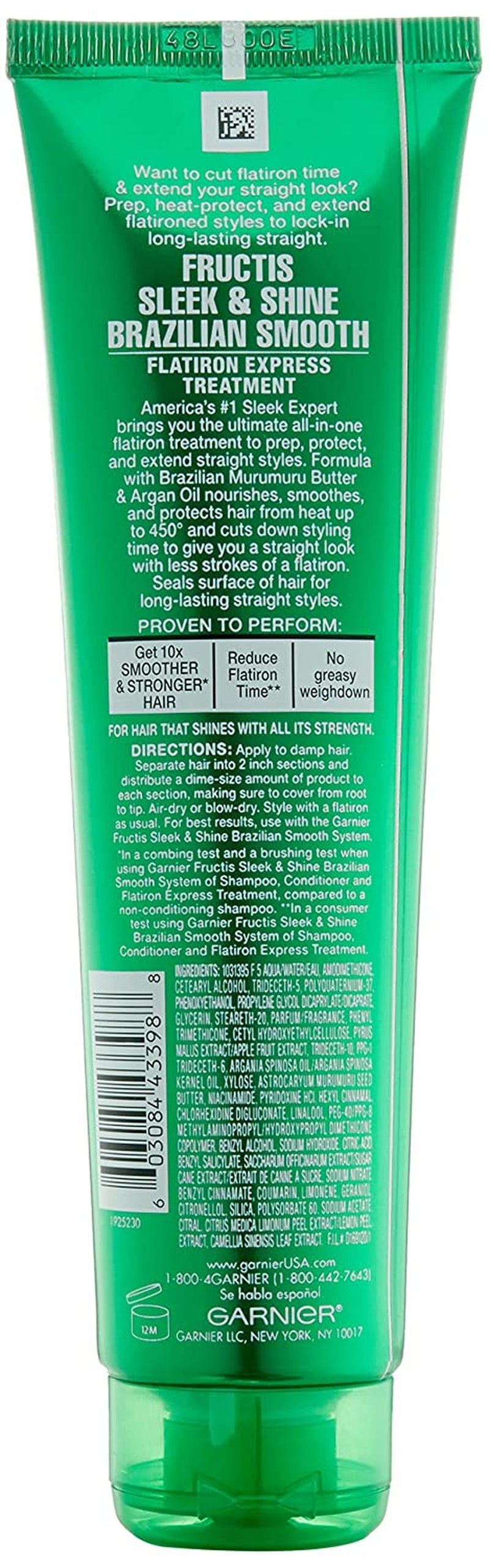 Garnier Hair Care Fructis Brazilian Smooth Flatirion Express, Difficult to Straighten Hair, 5.1 Fluid Ounce Health & Beauty > Personal Care > Hair Care Garnier   