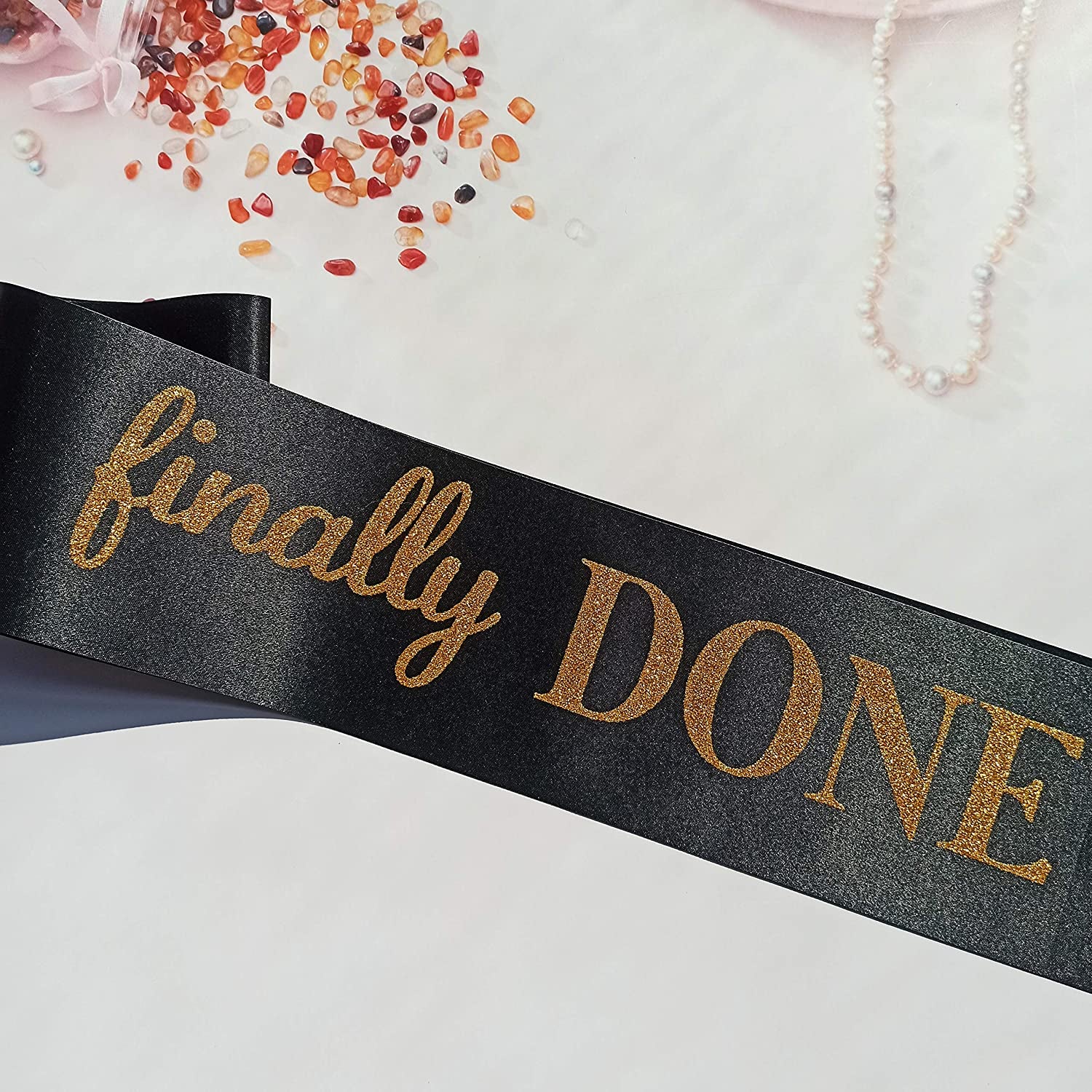 Finally Done Divorce Sash, Divorce Party Decorations for Just Divorced, Finally Divorced, Newly Unwed, Single AF Women, Funny Divorce, Break up Gift for Her Apparel & Accessories > Clothing Accessories > Sashes Magnusson's Garden   