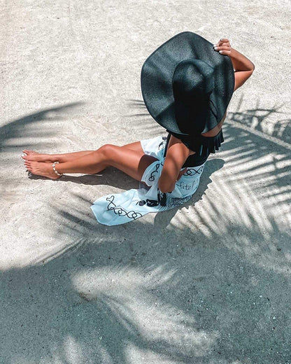 Lanzom Womens 5.5 Inches Big Bowknot Straw Hat Large Floppy Foldable Roll up Beach Cap Sun Hat UPF 50+ Apparel & Accessories > Clothing Accessories > Hats Lanzom   