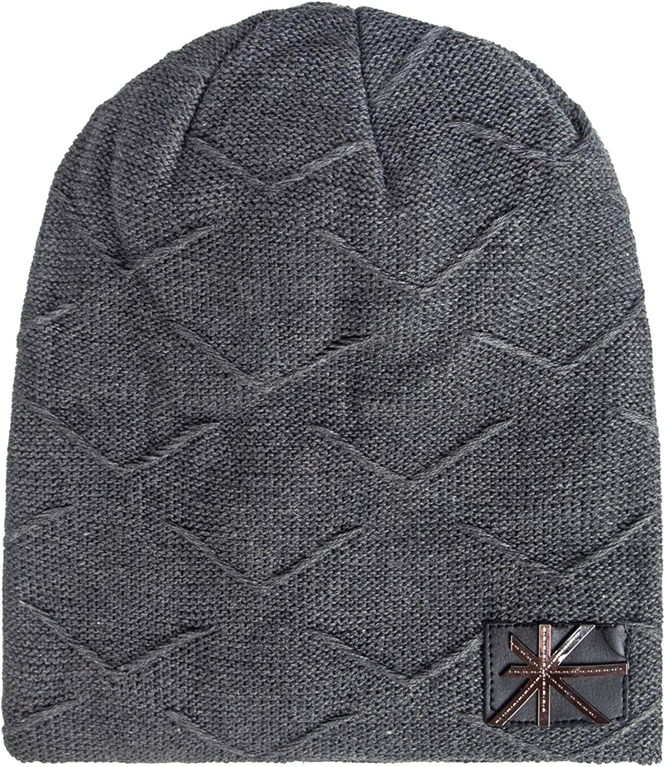 Ousipps 2 Pack Winter Hats for Men Women, Baggy Mens Beanies for Winter Ski Snow Skull Hats Black Beanie for Men and Women Apparel & Accessories > Clothing Accessories > Hats Ousipps   