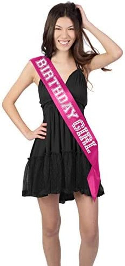 Green Birthday Sash - Flourish Birthday Girl Premium Quality Sash - Birthday Party Decorations & Supplies - Green Sparkle Sash(Bdy GRL) Grn/Sprk Apparel & Accessories > Clothing Accessories > Sashes RhinestoneSash Silver Birthday Girl (Magenta)  