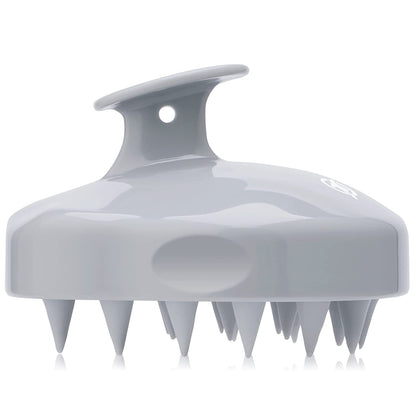 FREATECH Scalp Massager Shampoo Brush with Soft & Flexible Silicone Bristles for Hair Care and Head Relaxation, Ergonomic Scalp Scrubber/Exfoliator for Dandruff Removal and Hair Growth, Black Health & Beauty > Personal Care > Hair Care FREATECH Gray  