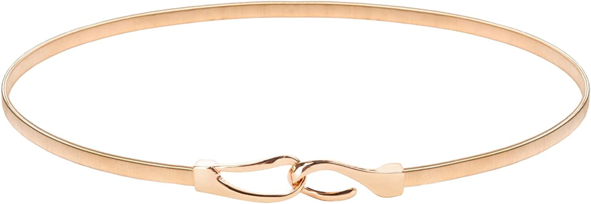 GRACE KARIN Women Skinny Metal Cinch Belt Gold Waistband Elastic Waist Belt CL633 Apparel & Accessories > Clothing Accessories > Belts GRACE KARIN Gold-28 Large 