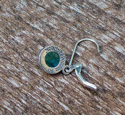 Recycled Vintage Mason Jar Sterling Silver Botanical Collection Leverback Earrings Apparel & Accessories > Jewelry > Earrings Bottled Up Designs   