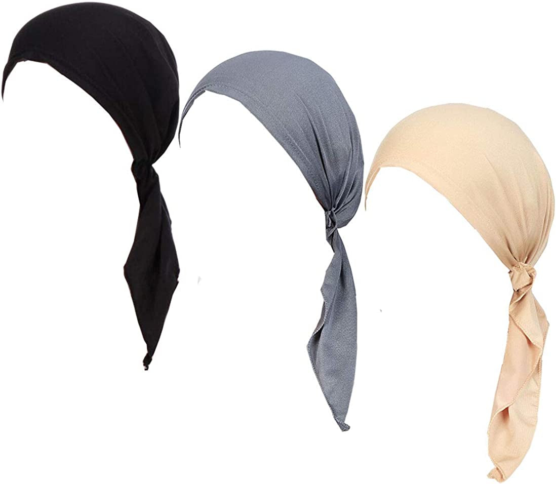 Lucky Staryuan ® 3Pack Summer Thin Chemo Hat Turban Headscarves for Women Cancer Headwear Apparel & Accessories > Clothing Accessories > Headwear Lucky staryuan   