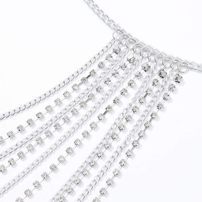 Brishow Rhinestone Body Chains Layered Crystal Waist Chain Beach Bikini Fashion Body Jewelry Accessories for Women and Girls Apparel & Accessories > Jewelry > Body Jewelry Brishow   
