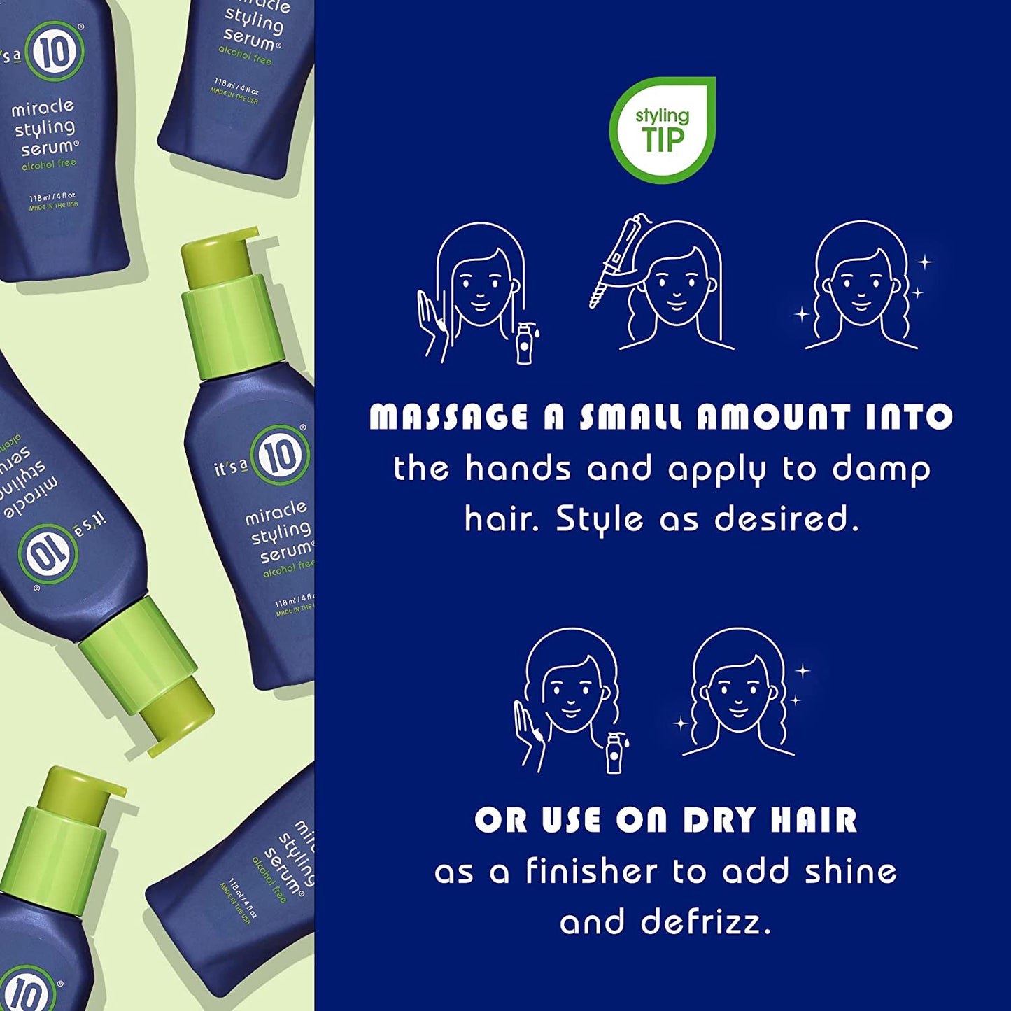 It'S a 10 Haircare Miracle Styling Serum, 4 Fl. Oz. Health & Beauty > Personal Care > Hair Care It's a 10 Haircare   