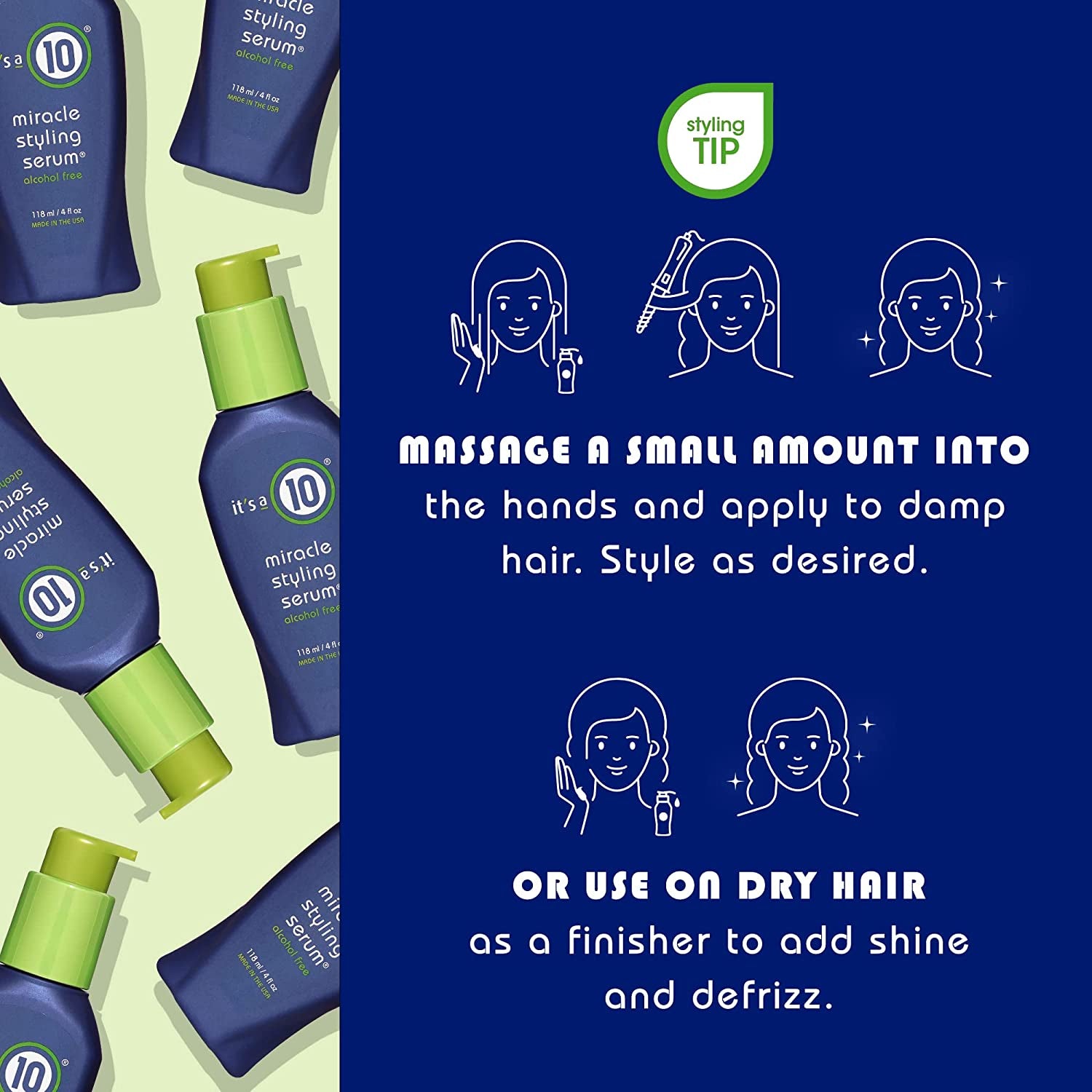 It'S a 10 Haircare Miracle Styling Serum, 4 Fl. Oz. Health & Beauty > Personal Care > Hair Care It's a 10 Haircare   