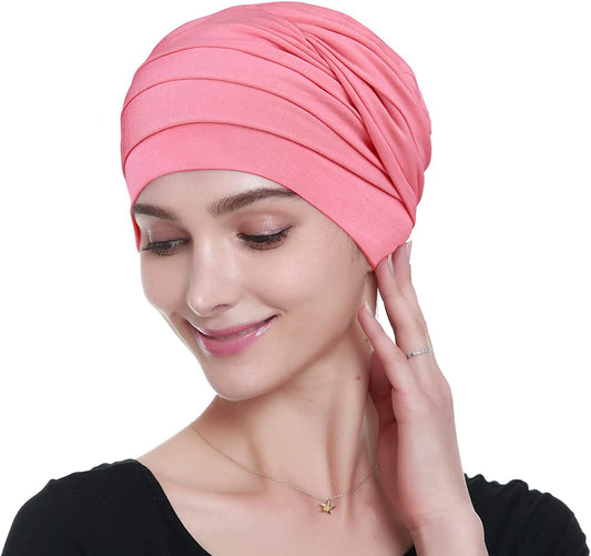 Bamboo Chemo Headwear Head Wraps for Cancer Patients – Warm, Super Comfy Apparel & Accessories > Clothing Accessories > Headwear KYLIE MAX Color Flower  