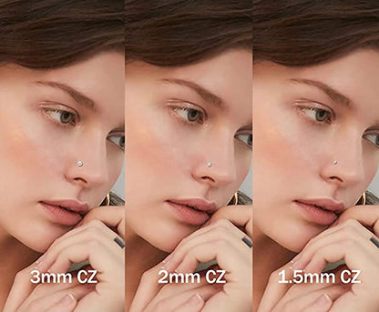 Nose Rings and Studs Set 20G Men Women,L Shape Nose Ring Studs and Screw Nostril Body Piercing Jewelry Set Hypoallergenic Surgical Steel(12Pcs,Size 1.5,2,3Mm) Apparel & Accessories > Jewelry > Body Jewelry Renkovte   