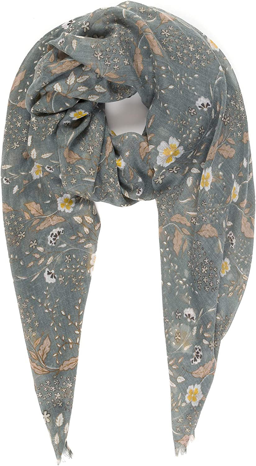 Scarfs for Women Lightweight Floral Flower Fashion Wrap Shawl Fall Winter Apparel & Accessories > Clothing Accessories > Scarves & Shawls MIMOSITO Altheda  