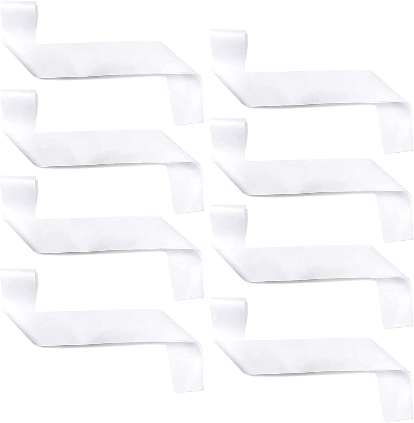 Sparkle and Bash Blank Customizable Satin Sash (8 Pack), White Apparel & Accessories > Clothing Accessories > Sashes Sparkle and Bash   