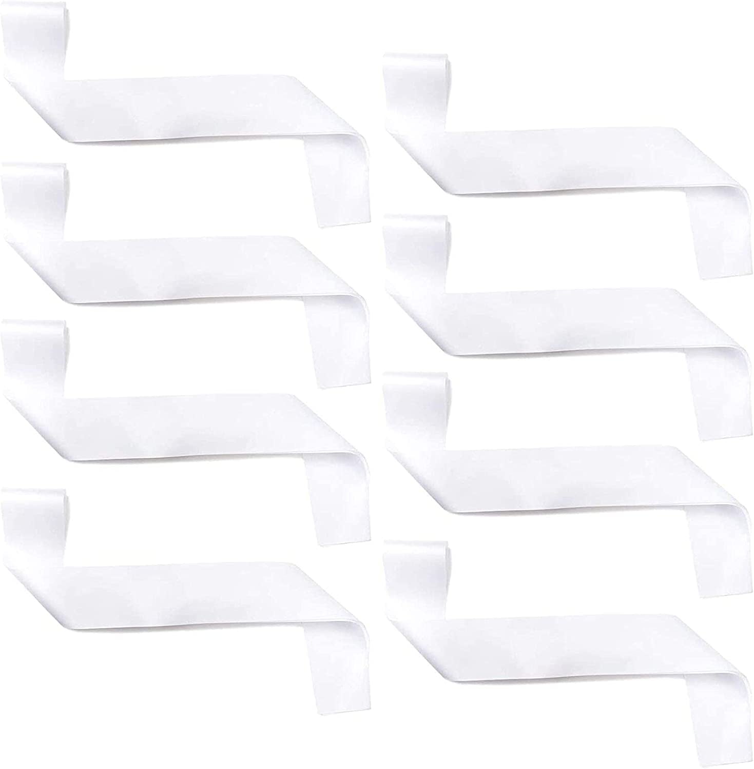 Sparkle and Bash Blank Customizable Satin Sash (8 Pack), White Apparel & Accessories > Clothing Accessories > Sashes Sparkle and Bash   