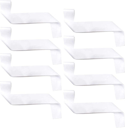 Sparkle and Bash Blank Customizable Satin Sash (8 Pack), White Apparel & Accessories > Clothing Accessories > Sashes Sparkle and Bash   