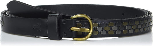 Frye Women'S 18Mm Leather Belt Apparel & Accessories > Clothing Accessories > Belts Frye Black Studs Small 