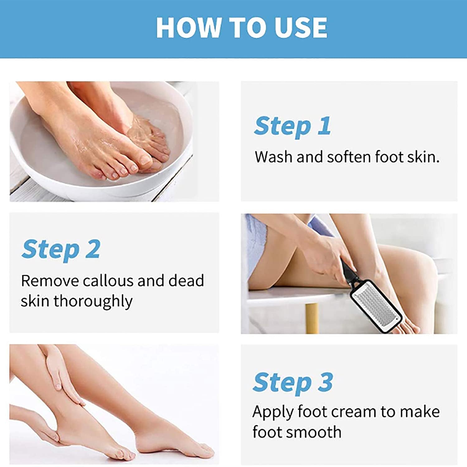 Colossal Foot Scraper Foot File Callus Remover and Foot Rasp by Bodfppc,Professional Stainless Steel Foot Care Pedicure Tool for Dry and Wet Feet,Exfoliating, Removing Calluses and Dead Skin Health & Beauty > Personal Care > Foot Care BODFPPC   