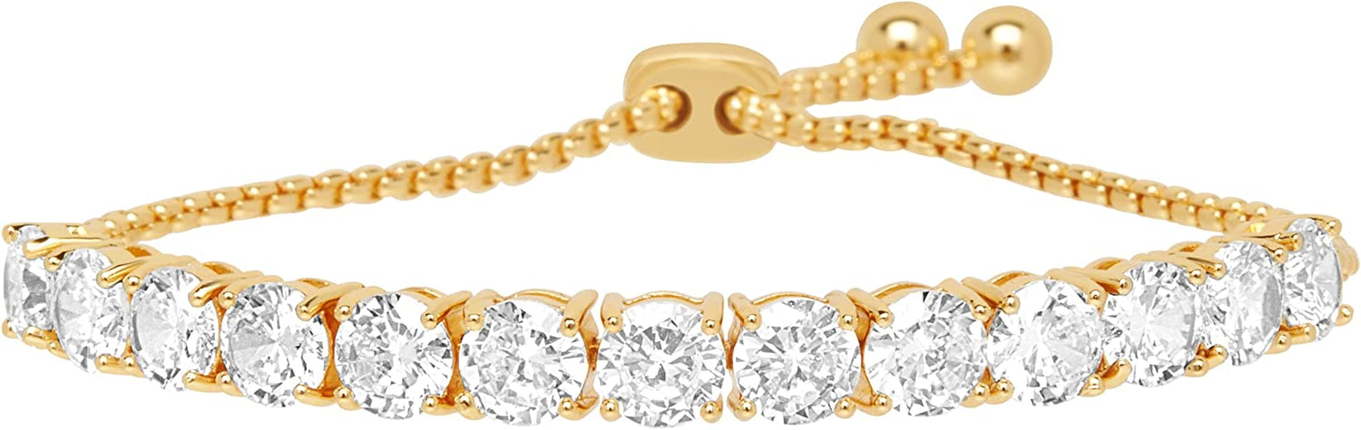 Devin Rose Women’S Bolo Bracelet – Slide Adjustable Cubic Zirconia Crystal Tennis Bracelet Apparel & Accessories > Jewelry > Bracelets Devin Rose 6mm Yellow  