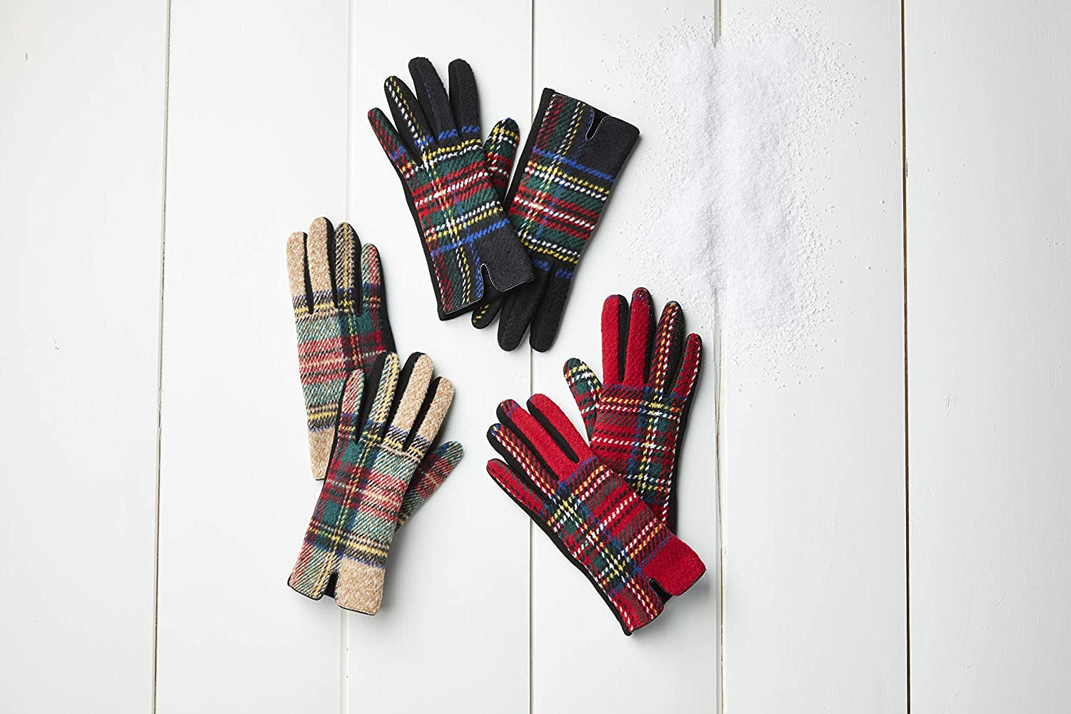 Mud Pie Womens Large Tartan Plaid Glove Apparel & Accessories > Clothing Accessories > Gloves & Mittens Mud Pie   