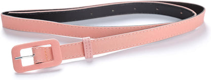 MUXXN Womens Belt- Solid Color Basic Belt for Casual Formal Dress or Jeans Apparel & Accessories > Clothing Accessories > Belts MUXXN Peach Small 